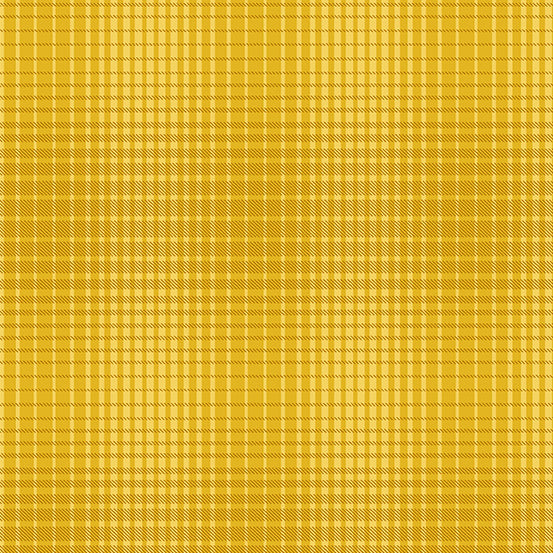 Sunflower Field Harvest Plaid Gold Yardage for Andover Fabrics -A-9792-Y - PRICE PER 1/2 YARD
