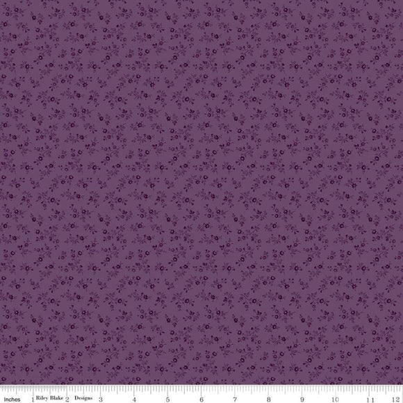 Anne of Green Gables Floral Grape for RBD-C10603 GRAPE - PRICE PER 1/2 YARD
