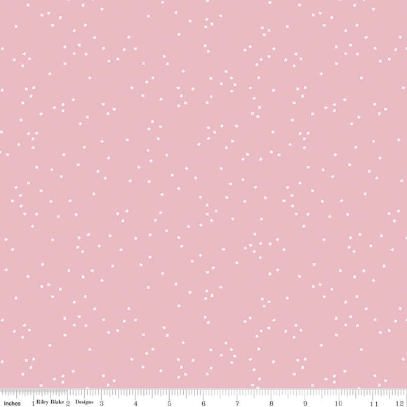 Blossoms Baby Pink Yardage for RBD C715 BABY PINK- PRICE PER 1/2 YARD