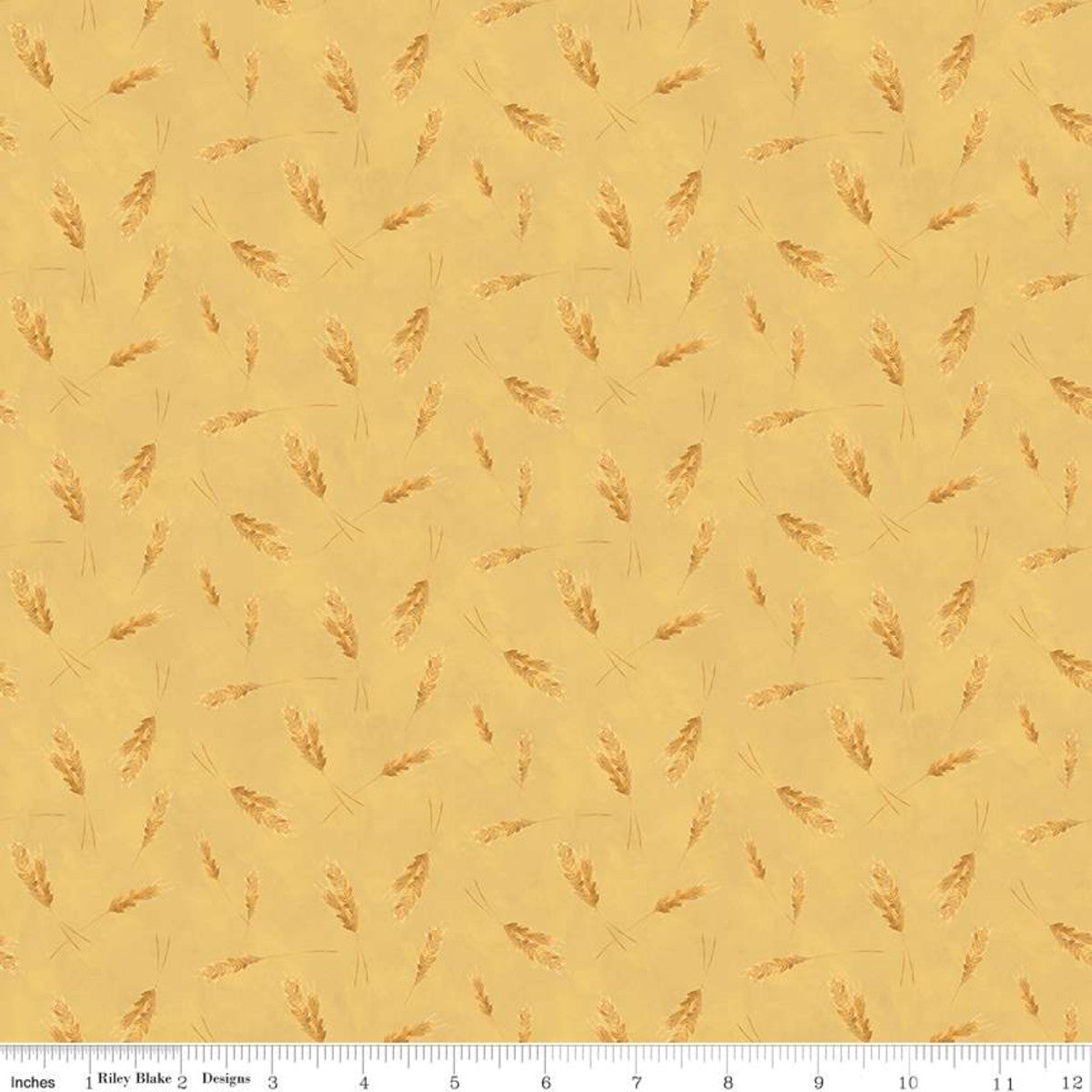 Homestead Life Wheat Gold Yardage for Riley Blake Designs C9453 - PRICE PER 1/2 YARD