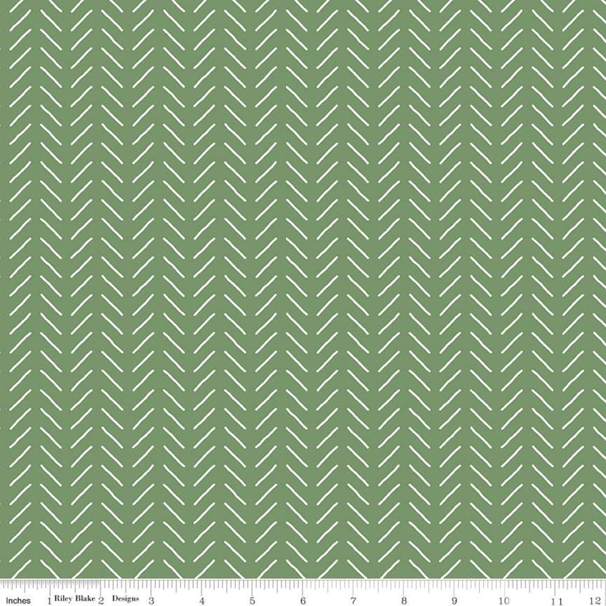 Fleur Bias Lines Green Yardage for RBD-C9876-GREEN- PRICE PER 1/2 YARD