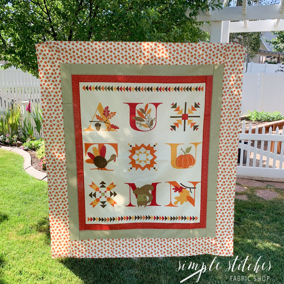 Awesome Autumn Quilt Kit - Dark Panel – Simple Stitches Fabric Shop, LLC