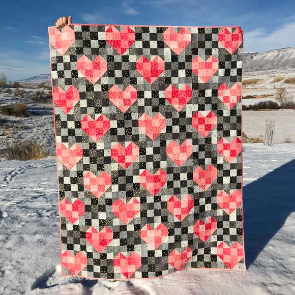 Ombre Heart Strings Quilt Kit by V and Co.