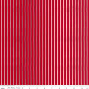 Radiant Ruby Stripe Schoolhouse Yardage by Dani Mogstad for RBD-C17264-SCHOOLHOUSE - PRICE PER 1/2 YARD