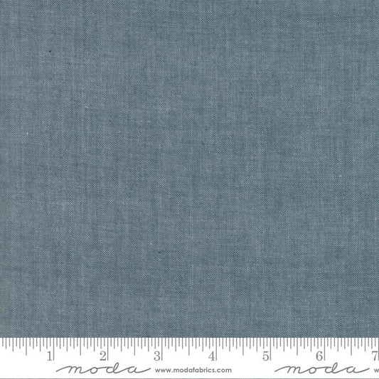 Moda Chambray Grey Ydg for Moda - 12051 12 - PRICE PER 1/2 YARD
