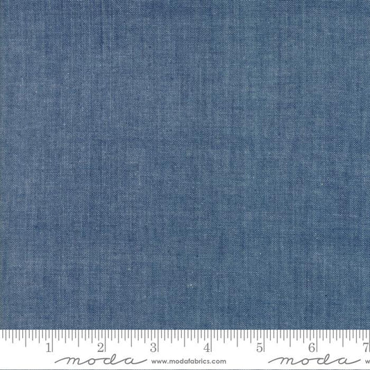 Moda Chambray Indigo Ydg for Moda - 12051 13 - PRICE PER 1/2 YARD