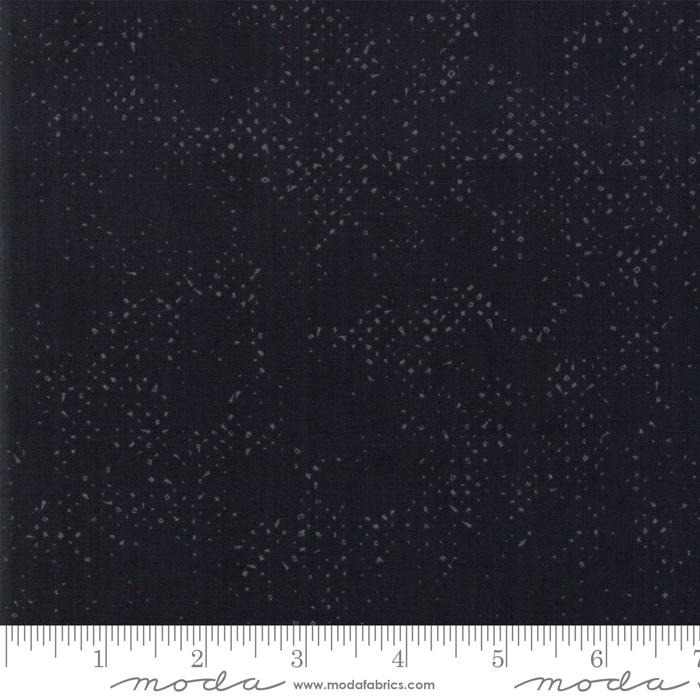 Spotted Jet Black Yardage by Zen Chic for Moda 1660 90 - PRICE PER 1/2 YARD