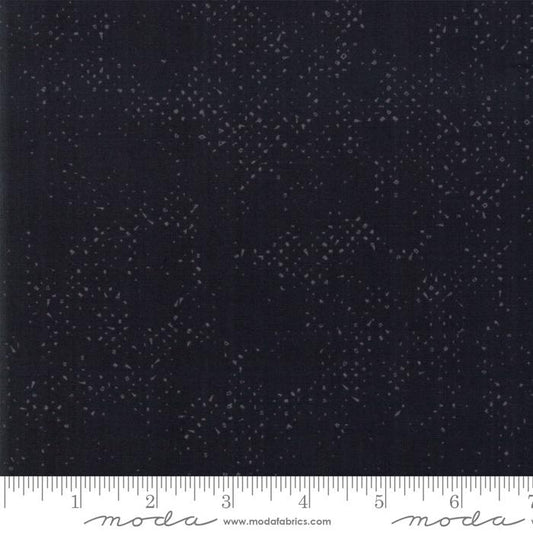 Spotted Jet Black Yardage by Zen Chic for Moda 1660 90 - PRICE PER 1/2 YARD