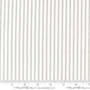 Ellie Ticking Stripes Pebble Yardage for Moda - 18766 28 - PRICE PER 1/2 YARD