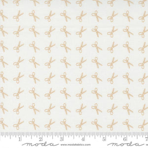 Linen Cupboard Scissors Chantilly Latte Yardage for Moda - 20483 21- PRICE PER 1/2 YARD