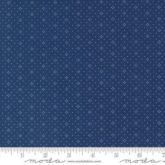 Eyelet Midnight Jeans Yardage by Stacy Lest Hsu for Moda - 20488 108 - PRICE PER 1/2 YARD is