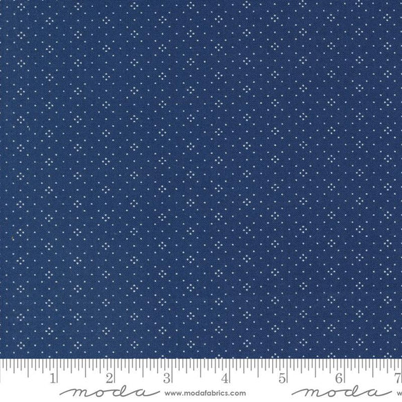 Eyelet Midnight Jeans Yardage by Stacy Lest Hsu for Moda - 20488 108 - PRICE PER 1/2 YARD is