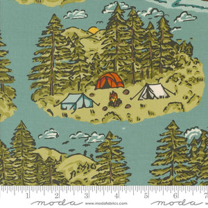 The Great Outdoors Vintage Camping Sky Yardage for Moda - 20880 18 - PRICE PER 1/2 YARD