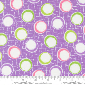 On The Bright Side Inner Dots Geometric Dot Passion Fruit Ydg for Moda - 22462 21 - PRICE PER 1/2 YARD