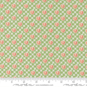 Peachy Keen Novelty Peaches Fern Yardage for Moda -29171 13 - PRICE PER 1/2 YARD