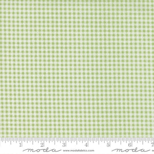 Peachy Keen Weathered Gingham Fern Yardage for Moda -29176 13 - PRICE PER 1/2 YARD