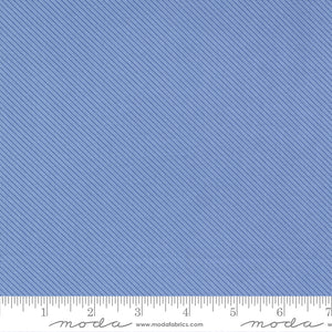 Peachy Keen Bias Stripe Blue Yardage for Moda -29177 25 - PRICE PER 1/2 YARD