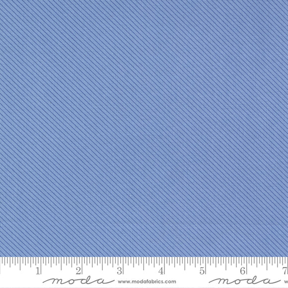 Peachy Keen Bias Stripe Blue Yardage for Moda -29177 25 - PRICE PER 1/2 YARD