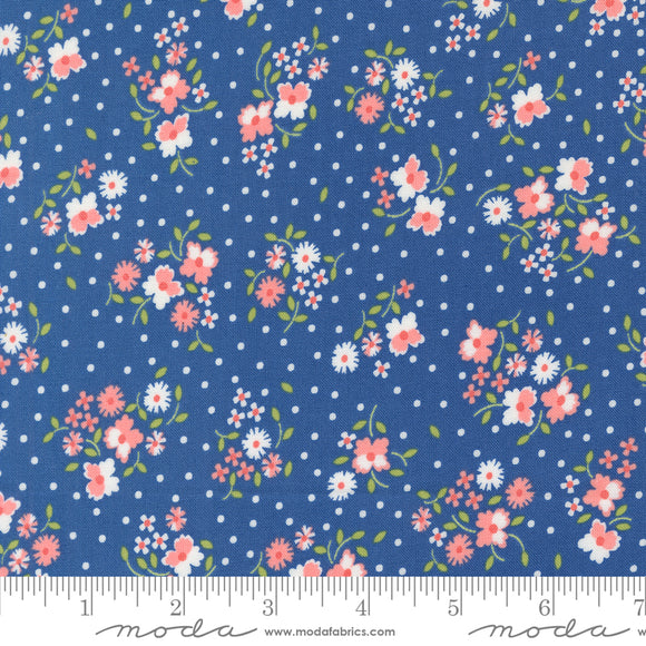 Cali & Co Cobalt Yardage for Moda -29190 21 - PRICE PER 1/2 YARD