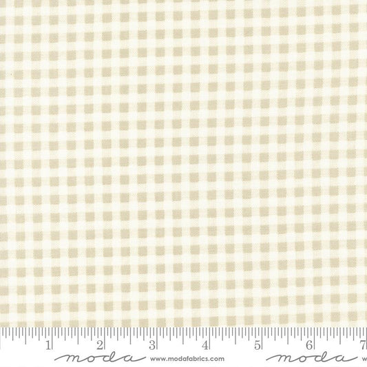 Blueberry Delight Gingham Stone Yardage for Moda 3038 12 - PRICE PER 1/2 YARD