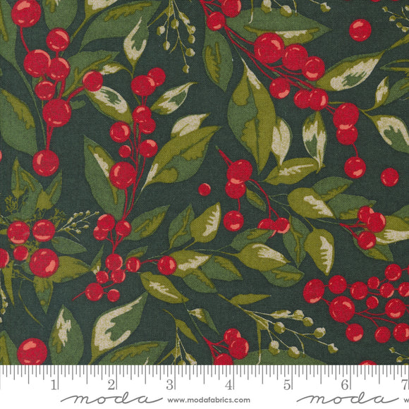 Pine Valley Greensleeves Florals Berry Fir Yardage for Moda - 30740 14  - PRICE PER 1/2 YARD