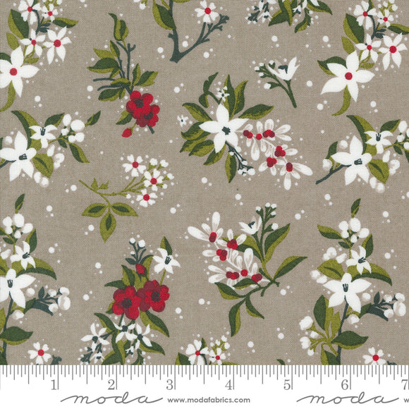 Pine Valley Wonderland Florals Fog Yardage for Moda - 30741 12  - PRICE PER 1/2 YARD