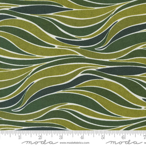 Pine Valley Sleigh Ride Stripes Mistletoe Yardage for Moda - 30744 15  - PRICE PER 1/2 YARD