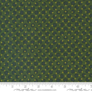 Pine Valley Church Bells Dots Pine Yardage for Moda - 30747 18  - PRICE PER 1/2 YARD