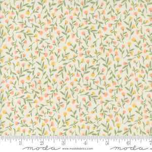 Flower Girl Meadow Small Floral Porcelain Yardage for Moda - 31731 11 - PRICE PER 1/2 YARD