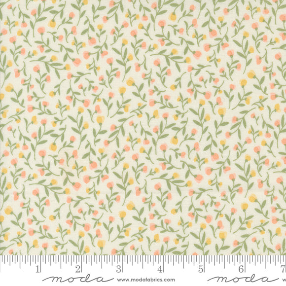 Flower Girl Meadow Small Floral Porcelain Yardage for Moda - 31731 11 - PRICE PER 1/2 YARD
