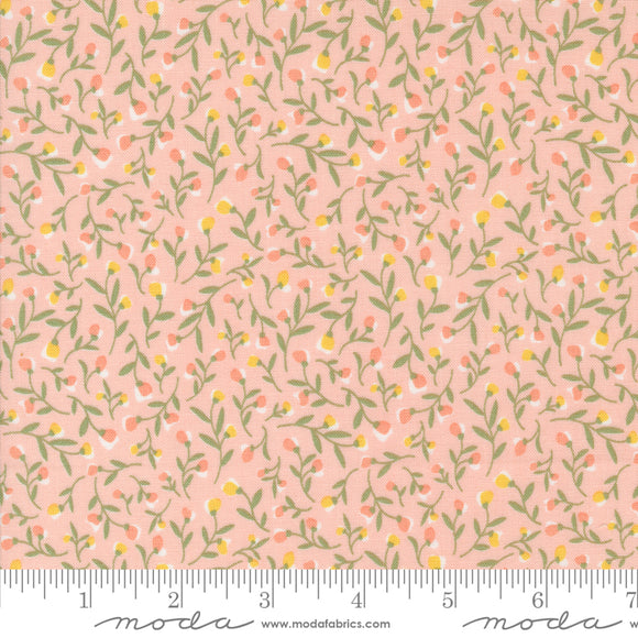 Flower Girl Meadow Small Floral Blush Yardage for Moda - 31731 16 - PRICE PER 1/2 YARD