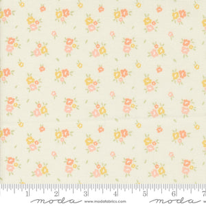 Flower Girl Blooms Small Floral Porcelain Yardage for Moda - 31734 11 - PRICE PER 1/2 YARD