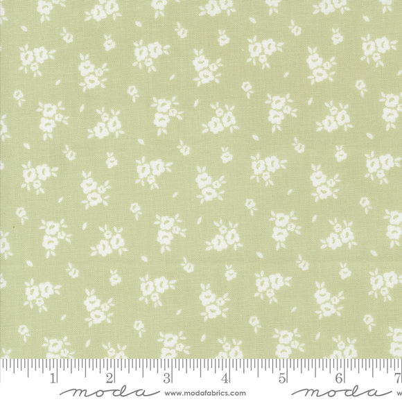 Flower Girl Blooms Small Floral Pear Yardage for Moda - 31734 18 - PRICE PER 1/2 YARD