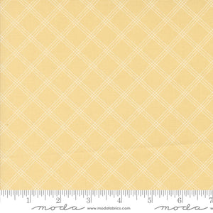 Flower Girl Woven Plaids Buttermilk Yardage for Moda - 31737 14 - PRICE PER 1/2 YARD