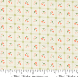 Dainty Meadow Picnic Petals Plaid Porelain Yardage for Moda - 31742 11 - PRICE PER 1/2 YARD