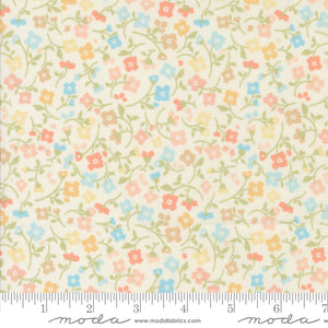 Dainty Meadow Small Floral Porcelain Yardage for Moda - 31744 11 - PRICE PER 1/2 YARD