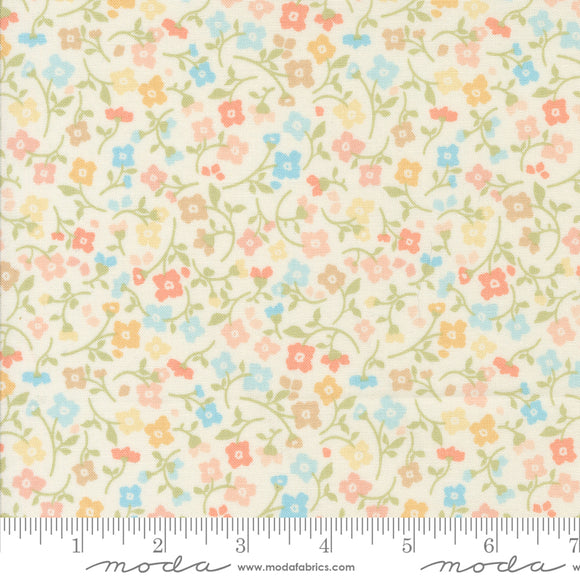 Dainty Meadow Small Floral Porcelain Yardage for Moda - 31744 11 - PRICE PER 1/2 YARD