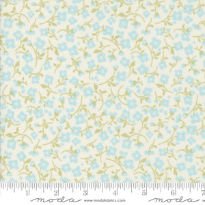 Dainty Meadow Small Floral Porcelain Sky Yardage for Moda - 31744 33 - PRICE PER 1/2 YARD