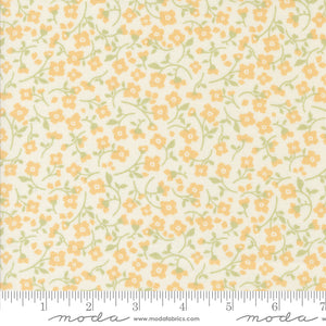 Dainty Meadow Small Floral Porcelain Buttercup Yardage for Moda - 31744 34 - PRICE PER 1/2 YARD