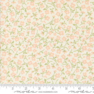 Dainty Meadow Small Floral Porcelain Blush Yardage for Moda - 31744 37 - PRICE PER 1/2 YARD