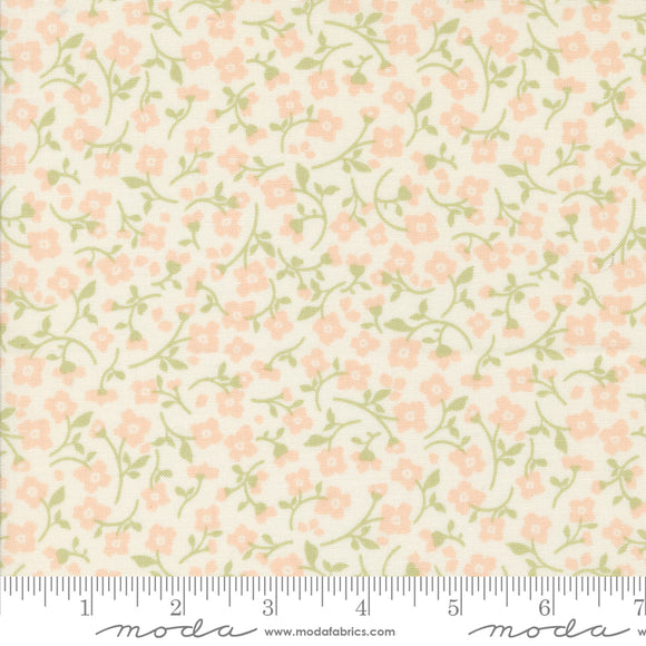 Dainty Meadow Small Floral Porcelain Blush Yardage for Moda - 31744 37 - PRICE PER 1/2 YARD