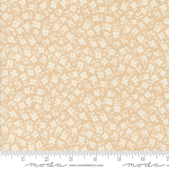 Dainty Meadow Tossed Petals Wheat Yardage for Moda - 31745 12 - PRICE PER 1/2 YARD