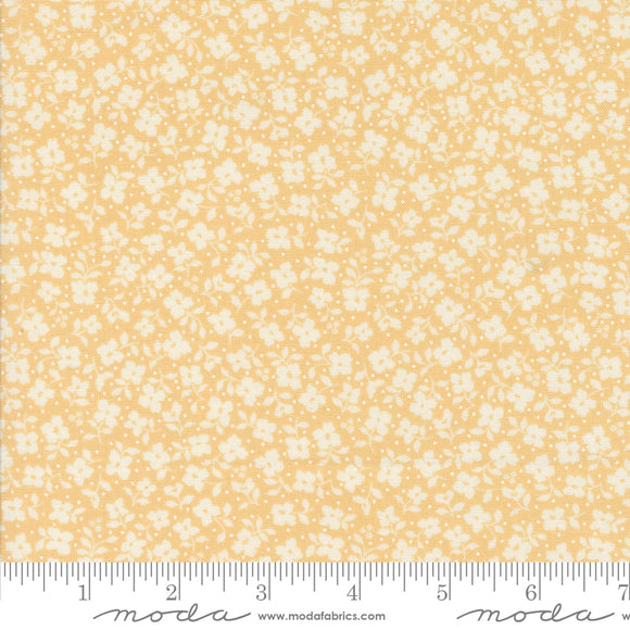 Dainty Meadow Tossed Petals Buttercup Yardage for Moda - 31745 14 - PRICE PER 1/2 YARD