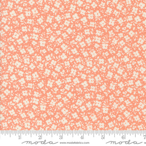 Dainty Meadow Tossed Petals Coral Yardage for Moda - 31745 19 - PRICE PER 1/2 YARD