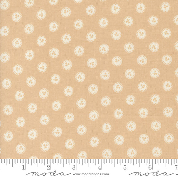 Dainty Meadow Dainty Dots Wheat Yardage for Moda - 31746 12 - PRICE PER 1/2 YARD