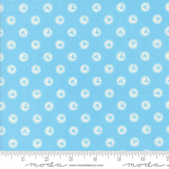 Dainty Meadow Dainty Dots Bluebell Yardage for Moda - 31746 23 - PRICE PER 1/2 YARD