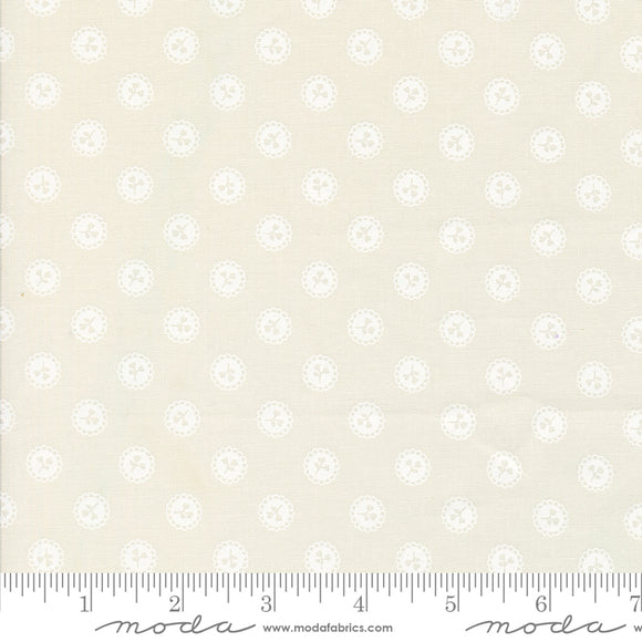 Dainty Meadow Dainty Dots Porcelain White Yardage for Moda - 31746 31 - PRICE PER 1/2 YARD