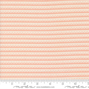 Dainty Meadow Dainty Lace Stripes Rose Yardage for Moda - 31748 18 - PRICE PER 1/2 YARD