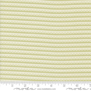 Dainty Meadow Dainty Lace Stripes Pear Yardage for Moda - 31748 20 - PRICE PER 1/2 YARD