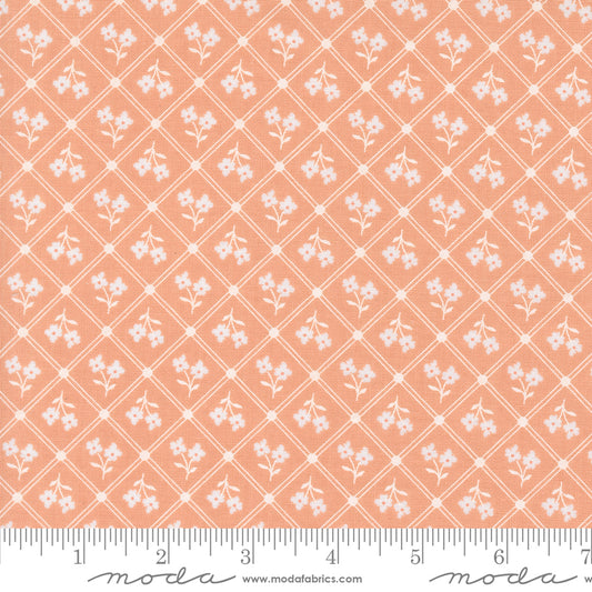 Cottage Charm Peach Yardage for Moda - 31752 19 - PRICE PER 1/2 YARD